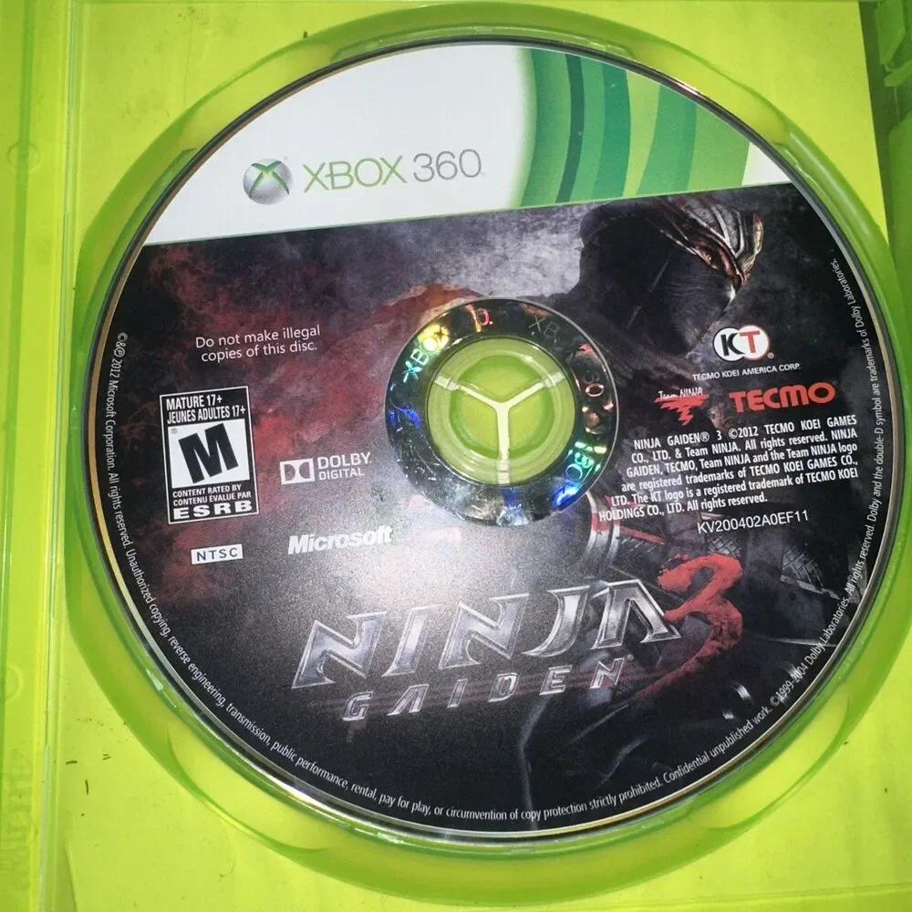 Ninja Gaiden 3 Microsoft Xbox 360